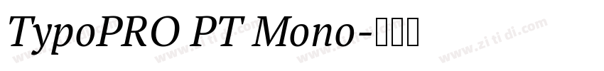 TypoPRO PT Mono字体转换